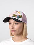 Бейсболка VON DUTCH арт. VD/0/CAS1/PAT/PIN  (розовый / черный)